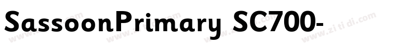 SassoonPrimary SC700字体转换